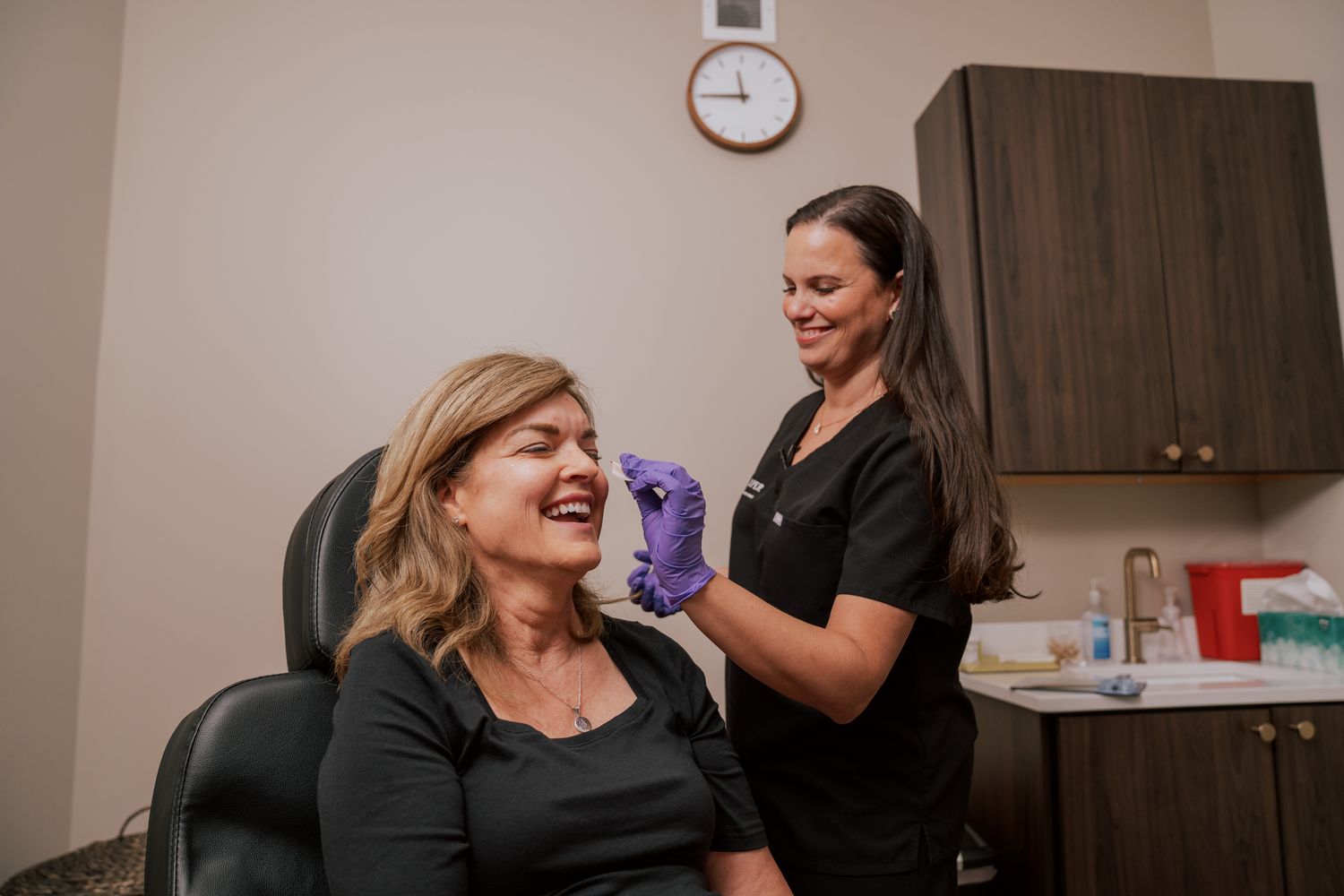 indianapolis radiesse patient receiving treatment