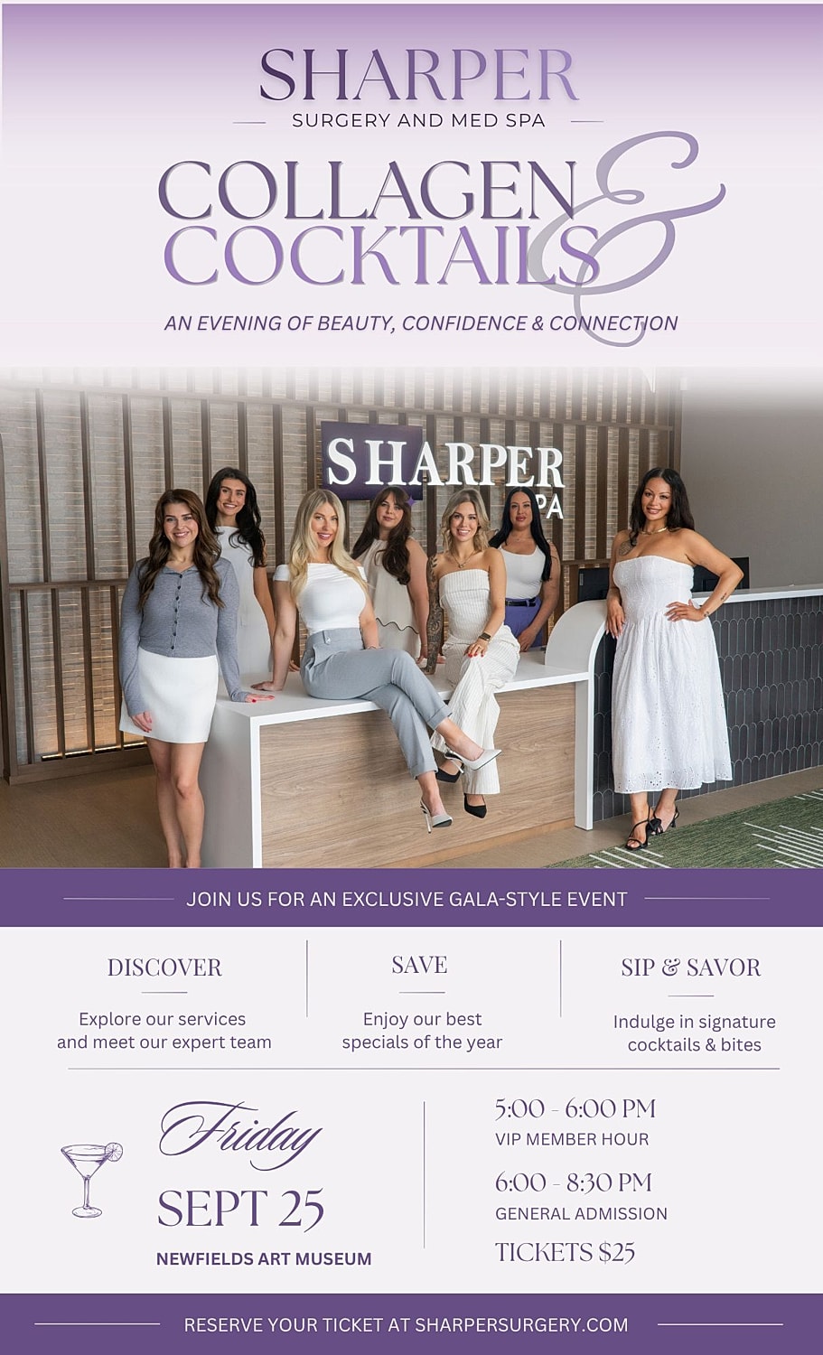 Event flyer for beauty and wellness gathering.