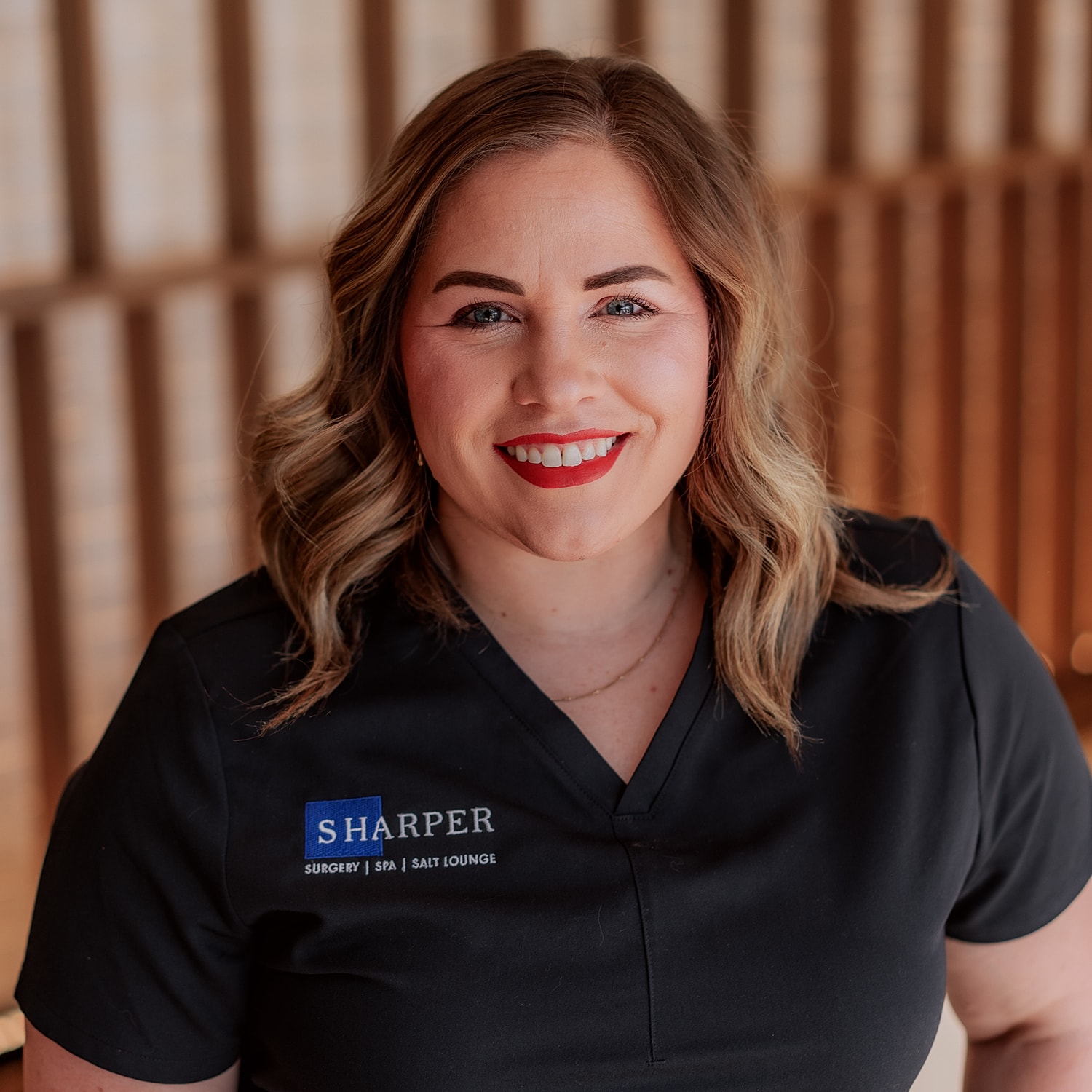 Silhouette of a woman with long hair.