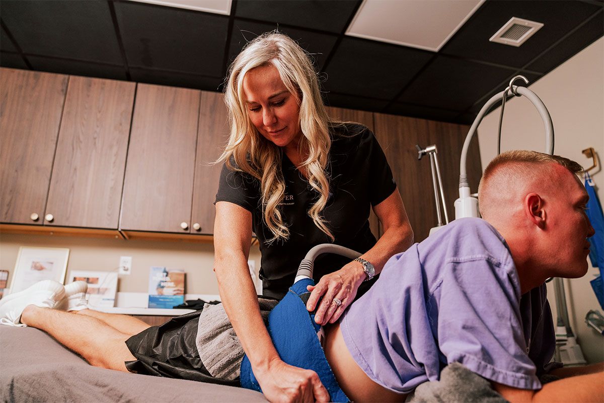 indianapolis body contouring patient receiving treatment