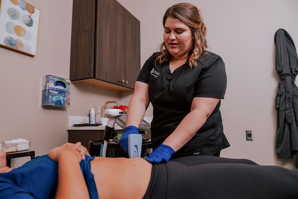 indianapolis body contouring patient receiving treatment