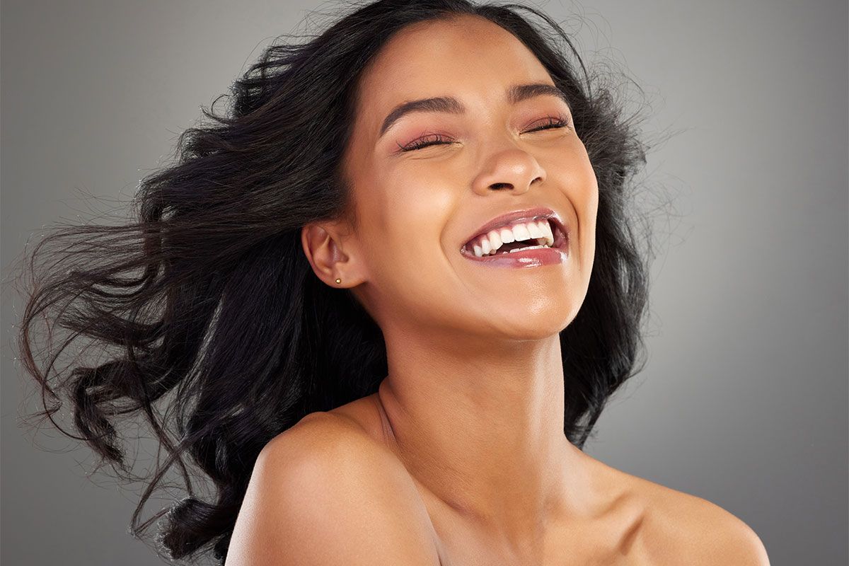 indianapolis dermaplaning model smiling