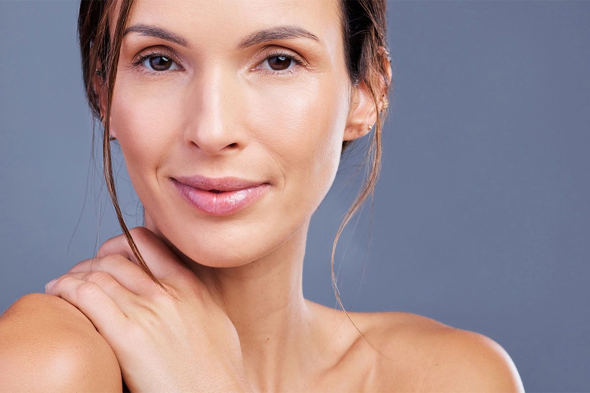 woman after fillers in Fishers