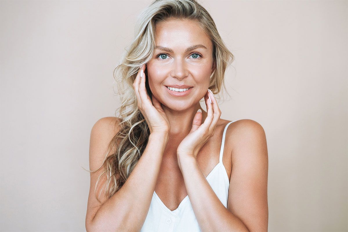 woman after fillers in Fishers