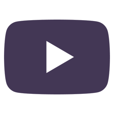 YouTube logo with play button icon.