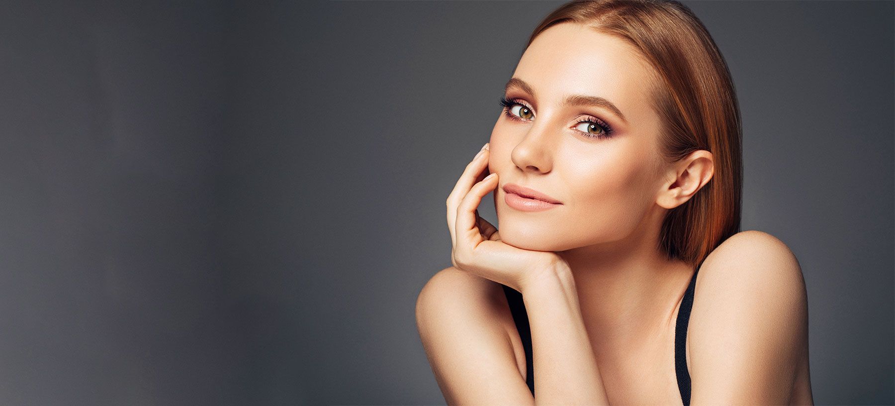 Portrait of a woman with gentle expression.